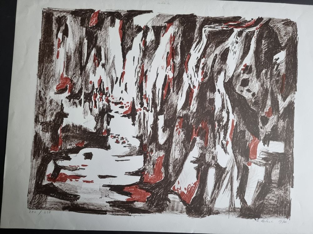 Grafica & Litografie: Maurice Robert (1909-1992) Lithographie SIGNIERT NUMMERIERT – Usato da Gersau venduto da grafik-kunst 4