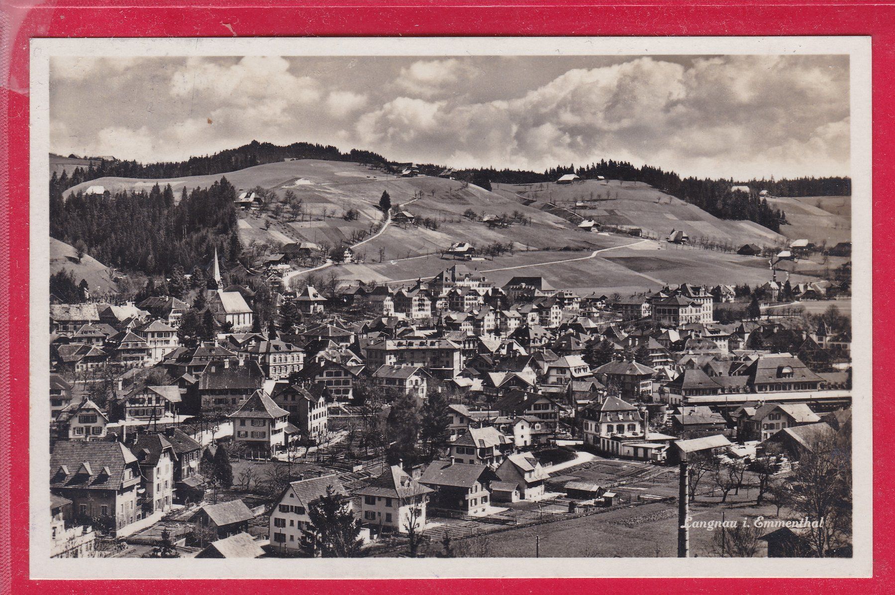 Cartoline postali: LANGNAU IM EMMENTHAL, 8.8.1928 – Usato da Oberrieden venduto da Gebirgsstelze