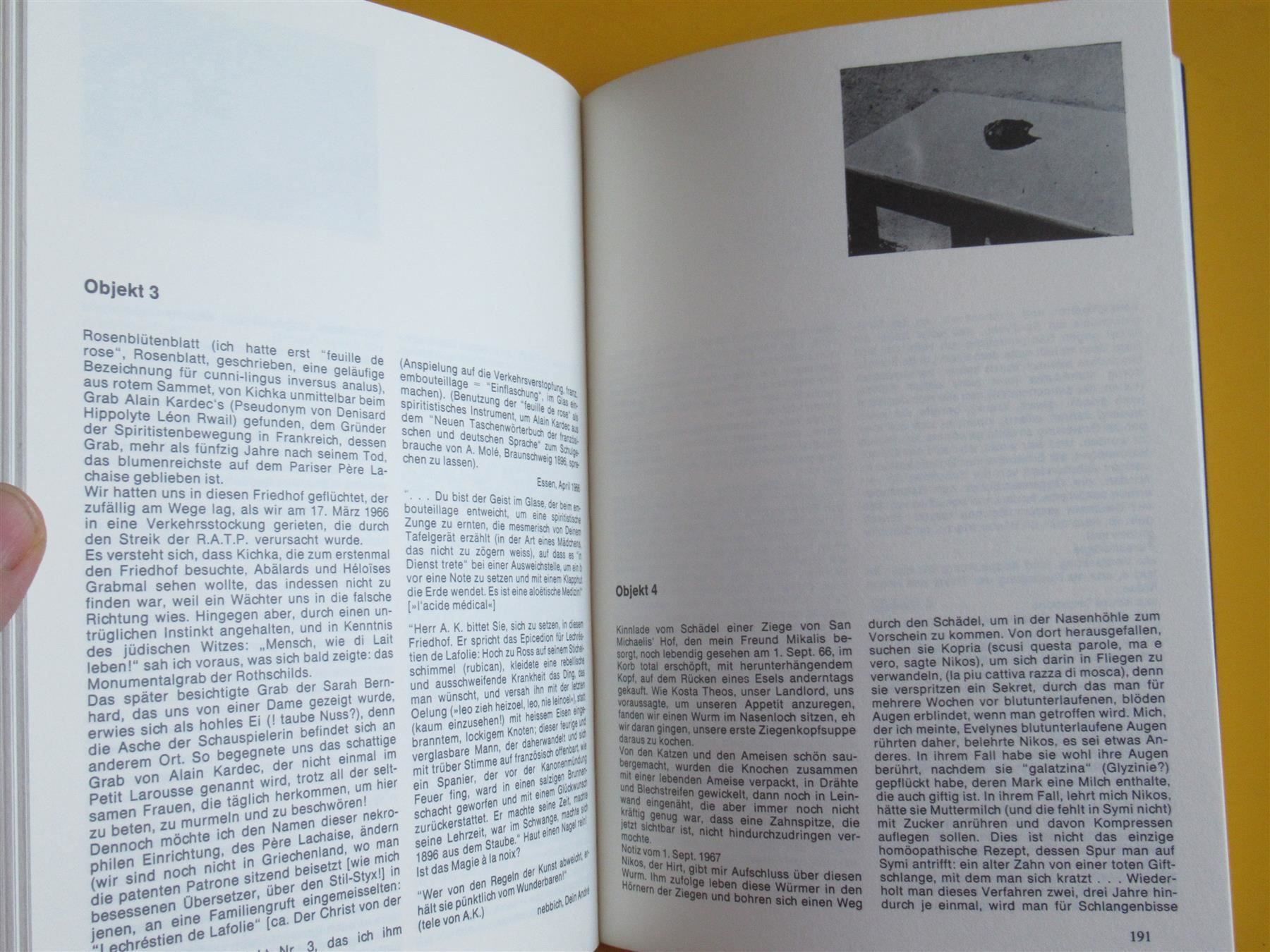 Libri: Daniel Spoerri Original Mischtechnik in Buch 1987 TOP – Usato da Adliswil venduto da buch_und_kunst 6
