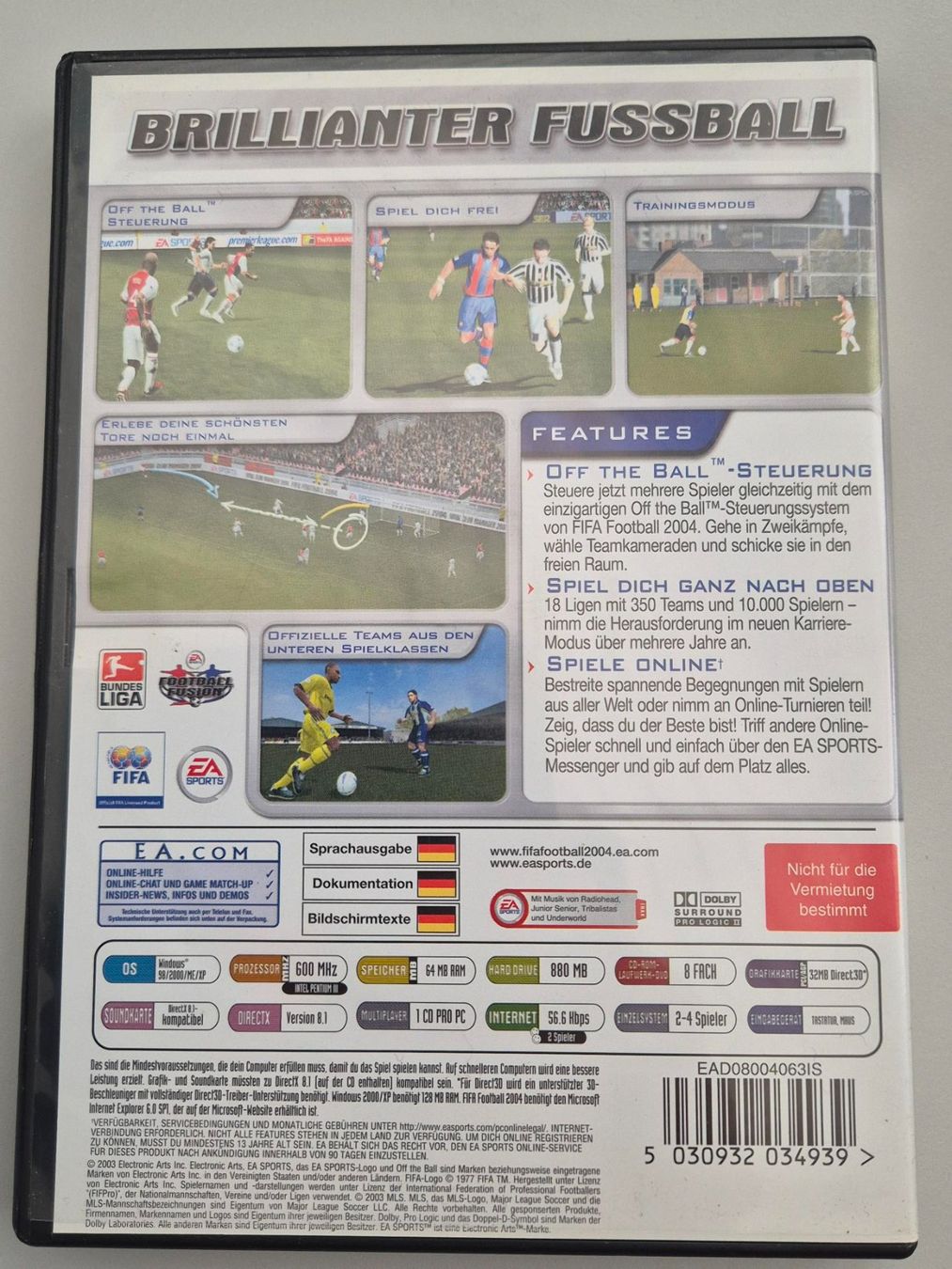 Spiele: FIFA Football 2004 – Gebraucht aus Rüti ZH von pep_l9zp 1