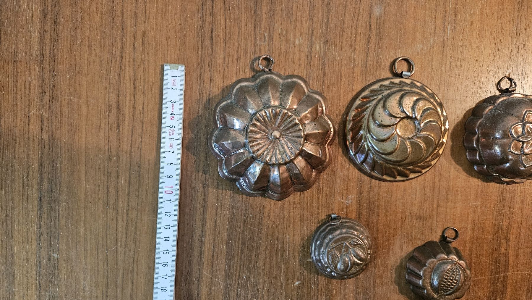 Tutte le decorazioni: 5 antike Kupfer Backformen – Usato da Jona venduto da w_nici 2