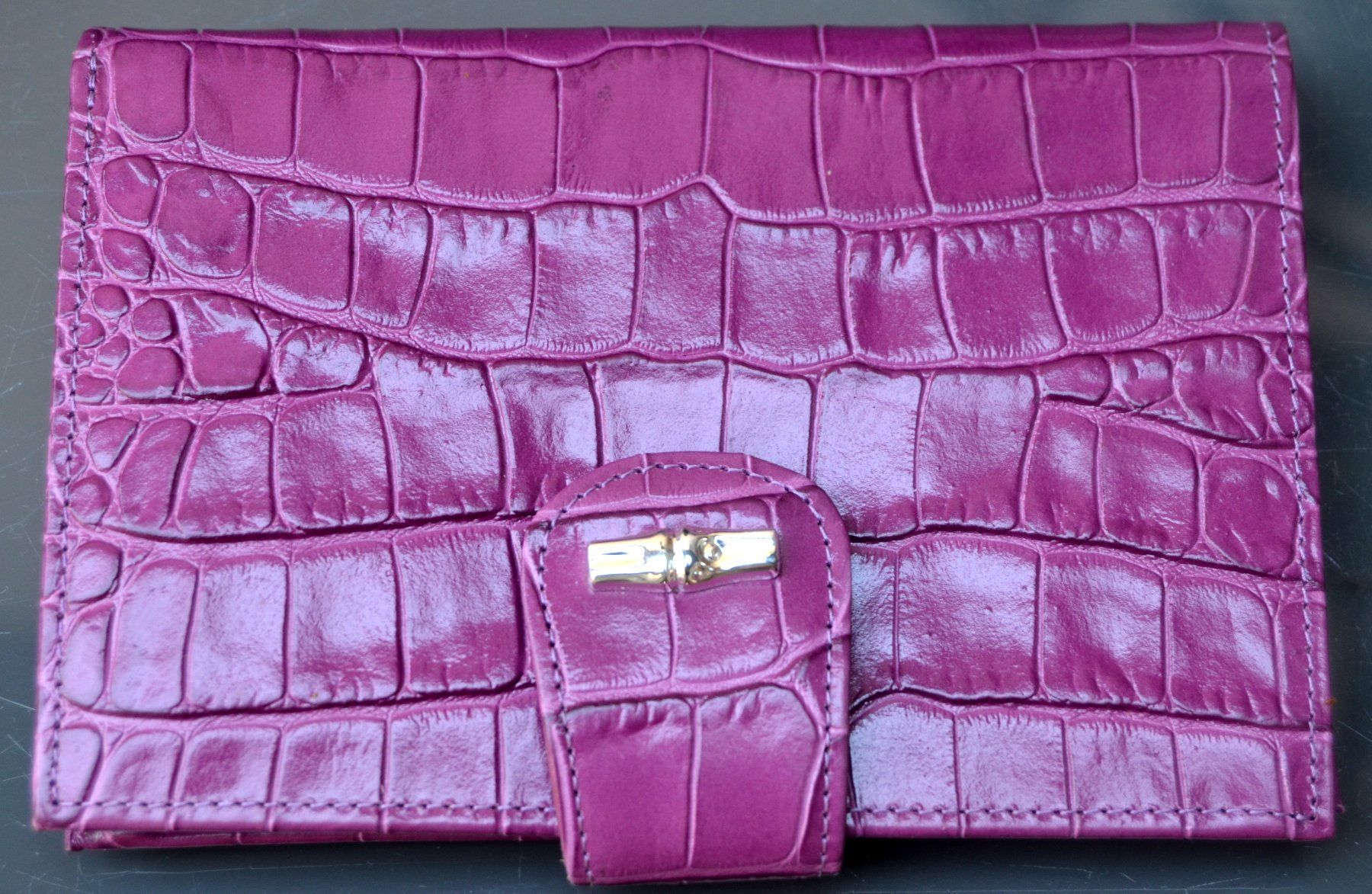 Longchamp Borse da donna: Longchamp Croco-Embossed Roseau Tasche / sac – Usato da Collonges venduto da Auganien 5