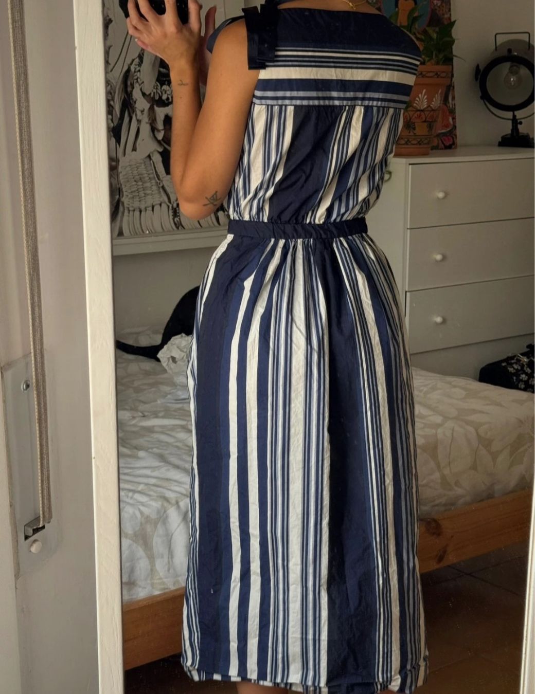 Massimo Dutti Kleider: 100% cotton Massimo Dutti blue dress – Gebraucht aus Rotkreuz von Prelovedswitzerland 3