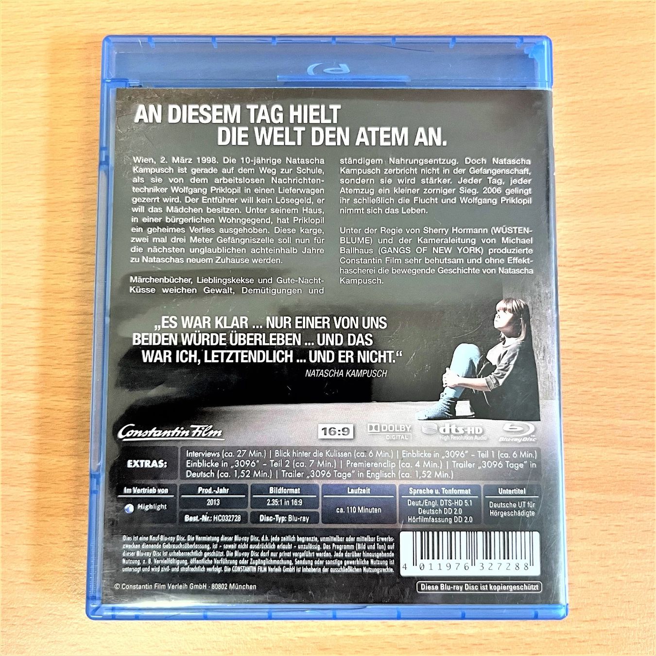 Tutti i DVDs: Blu-ray - 3096 Tage - Natascha Kampusch – Usato da Amlikon-Bissegg venduto da allerlei-versand 2