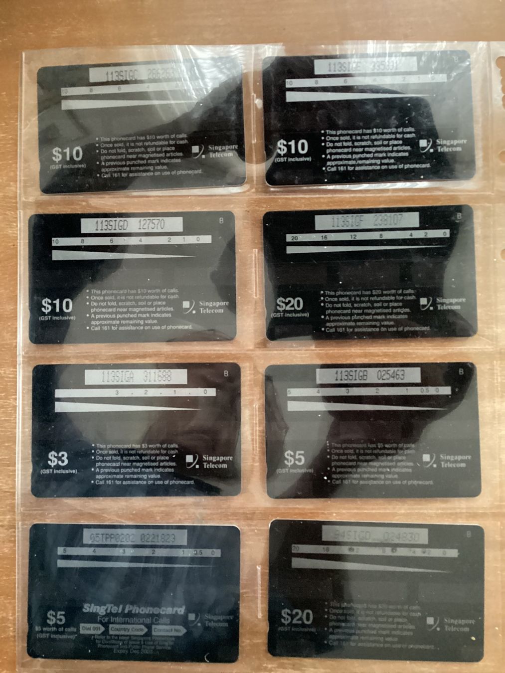 Cartes de téléphone: 8 Telefonkarten Singapur Tiere – D'occasion à Zürich par tol_b7c7 1