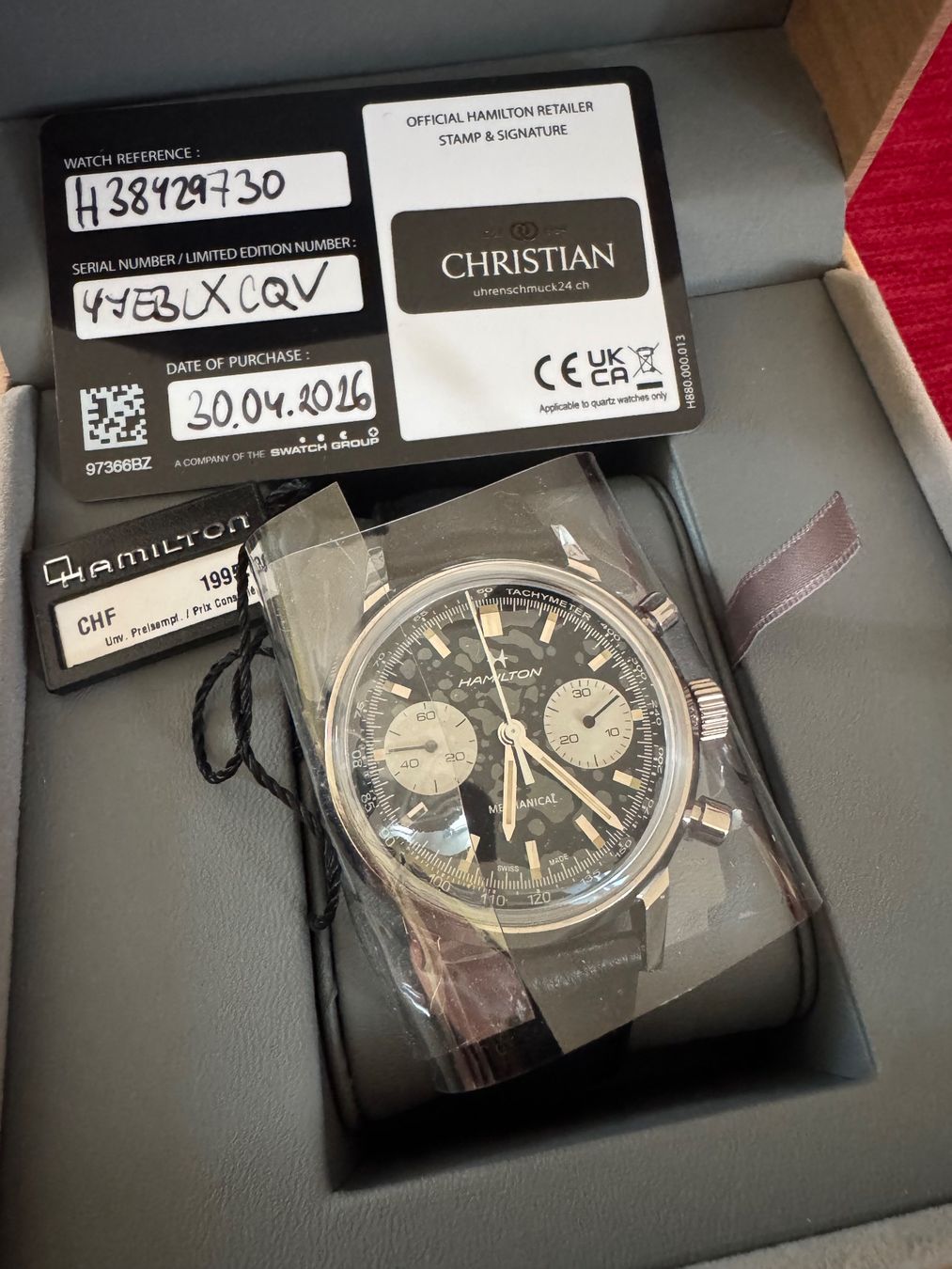 Hamilton Orologi: Hamilton Retro Chrono Handaufzug – Nuovo (secondo la descrizione) da St. Gallen venduto da Gullygully 7