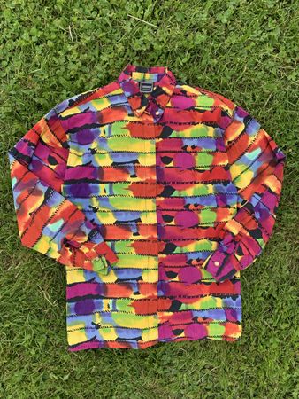 Vintage Versace Jeans Couture Shirt Colorful Size M 49