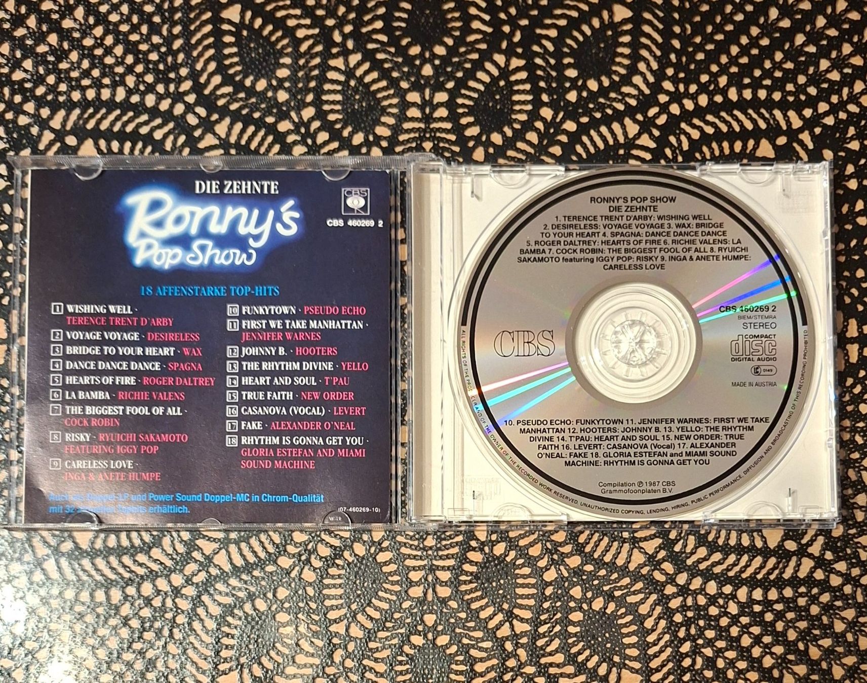 CD: Ronny's Pop Show 10, CD Hit Compilation Sampler 1987 – Usato da Amriswil venduto da Celini3 2