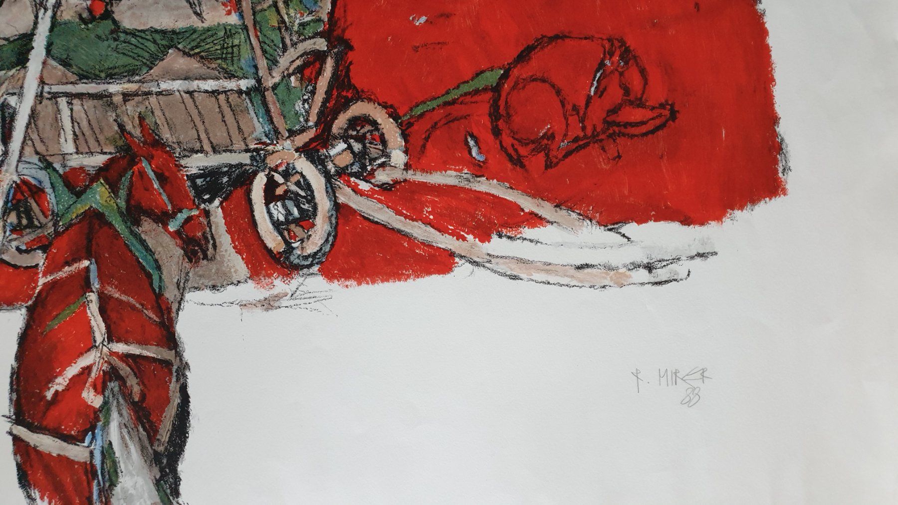 Grafiken & Lithographien: Rudolf Mirer "Die Ernte". Lithografie. Handsigniert. – Gebraucht aus Goldach von armando_r 3