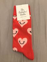 Socken rot Herz Muster combed cotton Marke The Babylon Socks