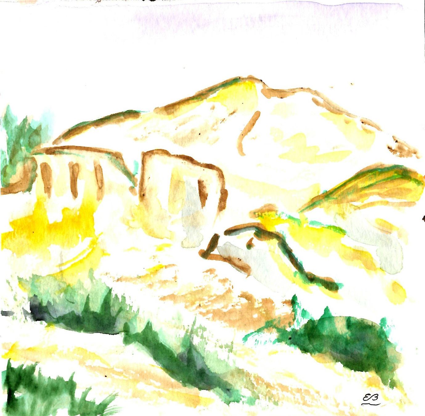 Dipinti: Aquarell: nach  Cezanne – Nuovo (secondo la descrizione) da Fribourg venduto da erw_68dx