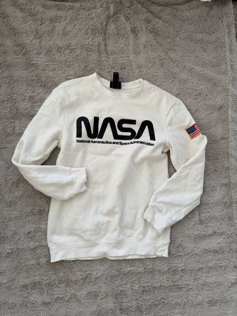 Sweatshirt H&M NASA weiss Grösse S regular fit