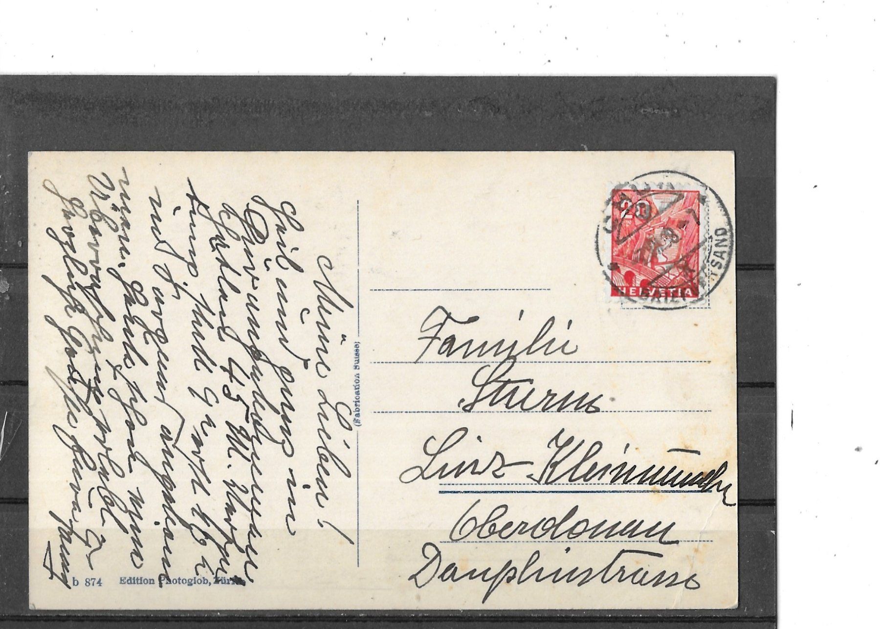Ansichtskarten: GR Sedrun 1938 – Gebraucht aus Schocherswil von Wilare 1