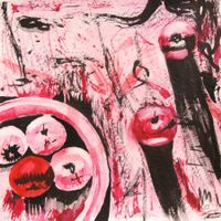 Aquarell: Red apples