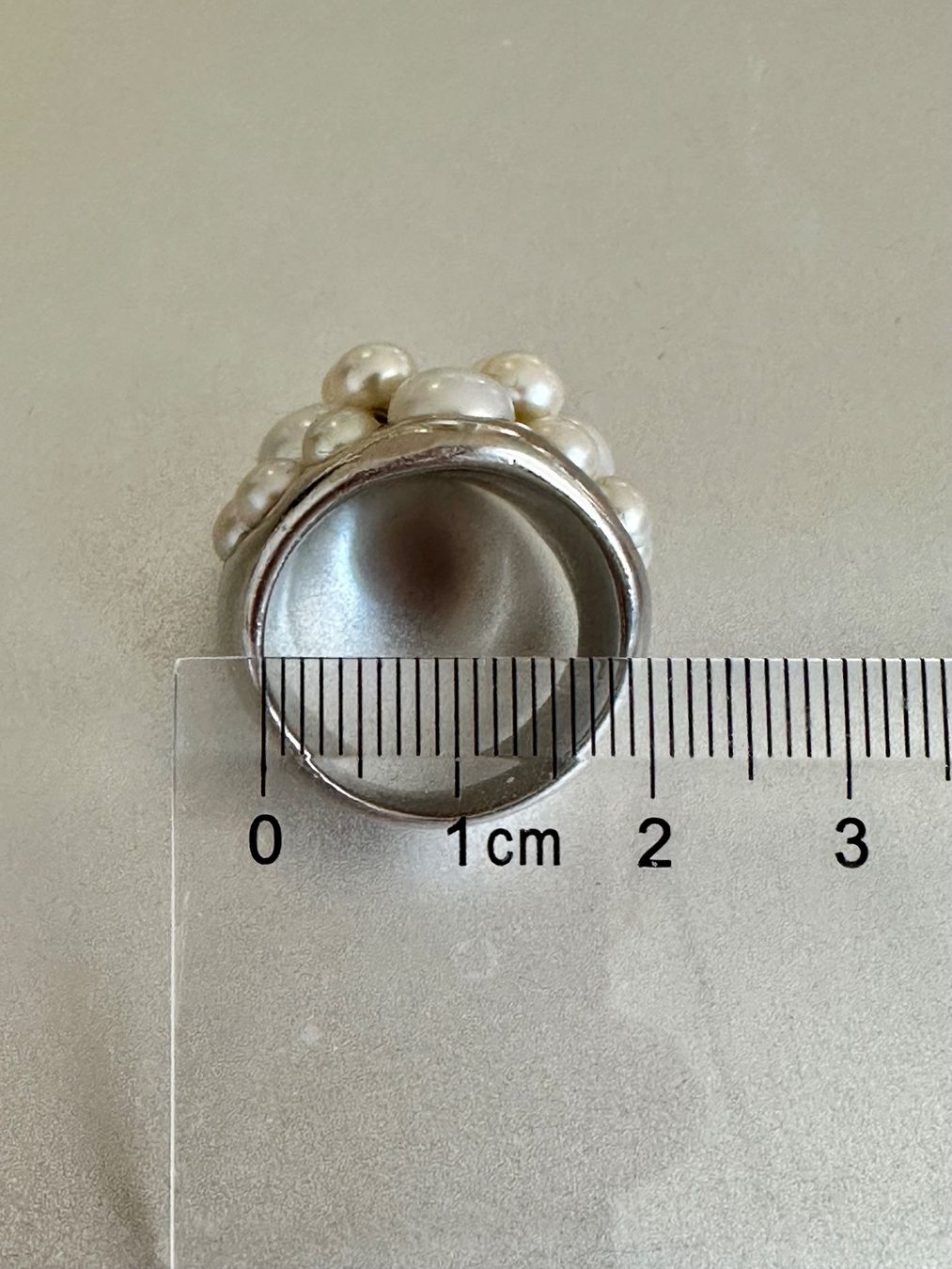 Anelli: Vintage 925er Silber Ring mit echten Perlen: 56-57 – Usato da Onex venduto da Antiqueshow 4