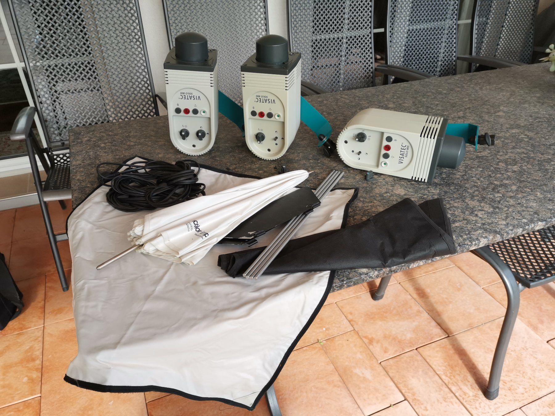 Flash: Defekte Studio Blitz Anlage Visatec Solo 800 – Difettoso da Dornach venduto da Hei50