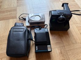 3x Analoge Kameras: Polaroid, Minolta AF-S und Vectis