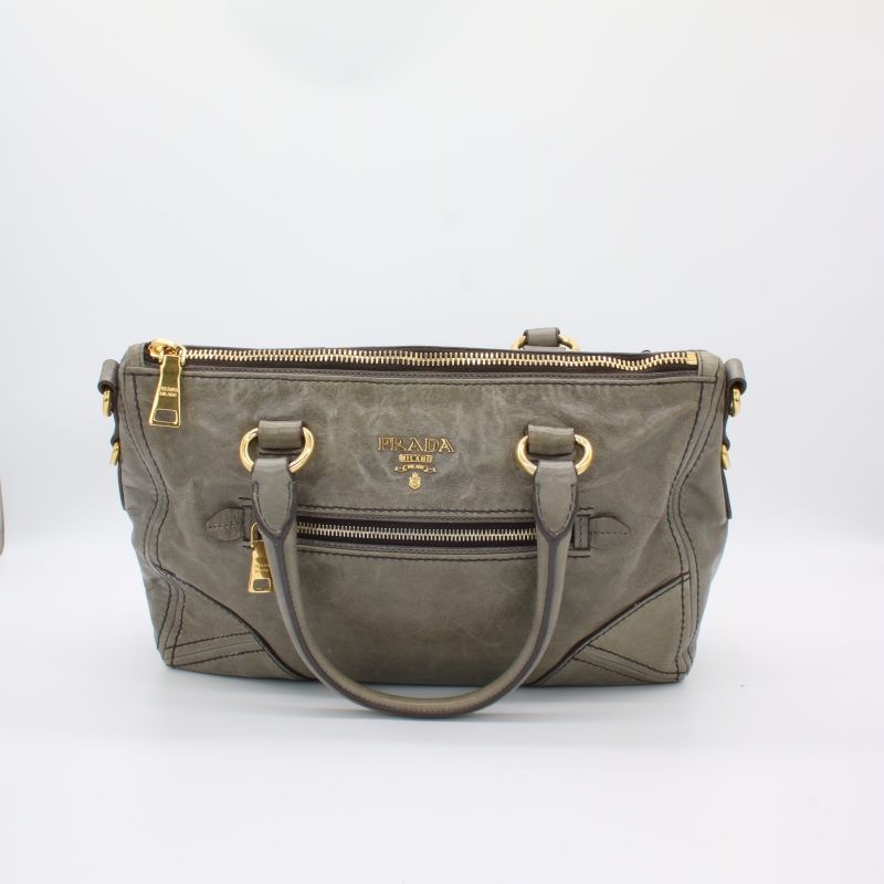 Prada Taschen für Damen: Prada Vitello Shine – Taupe/Argilla - medium – Gebraucht aus Urtenen-Schönbühl von jana2kids 6