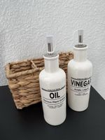 Essig & Öl Set mit Korb - Küche Deko - NEU!