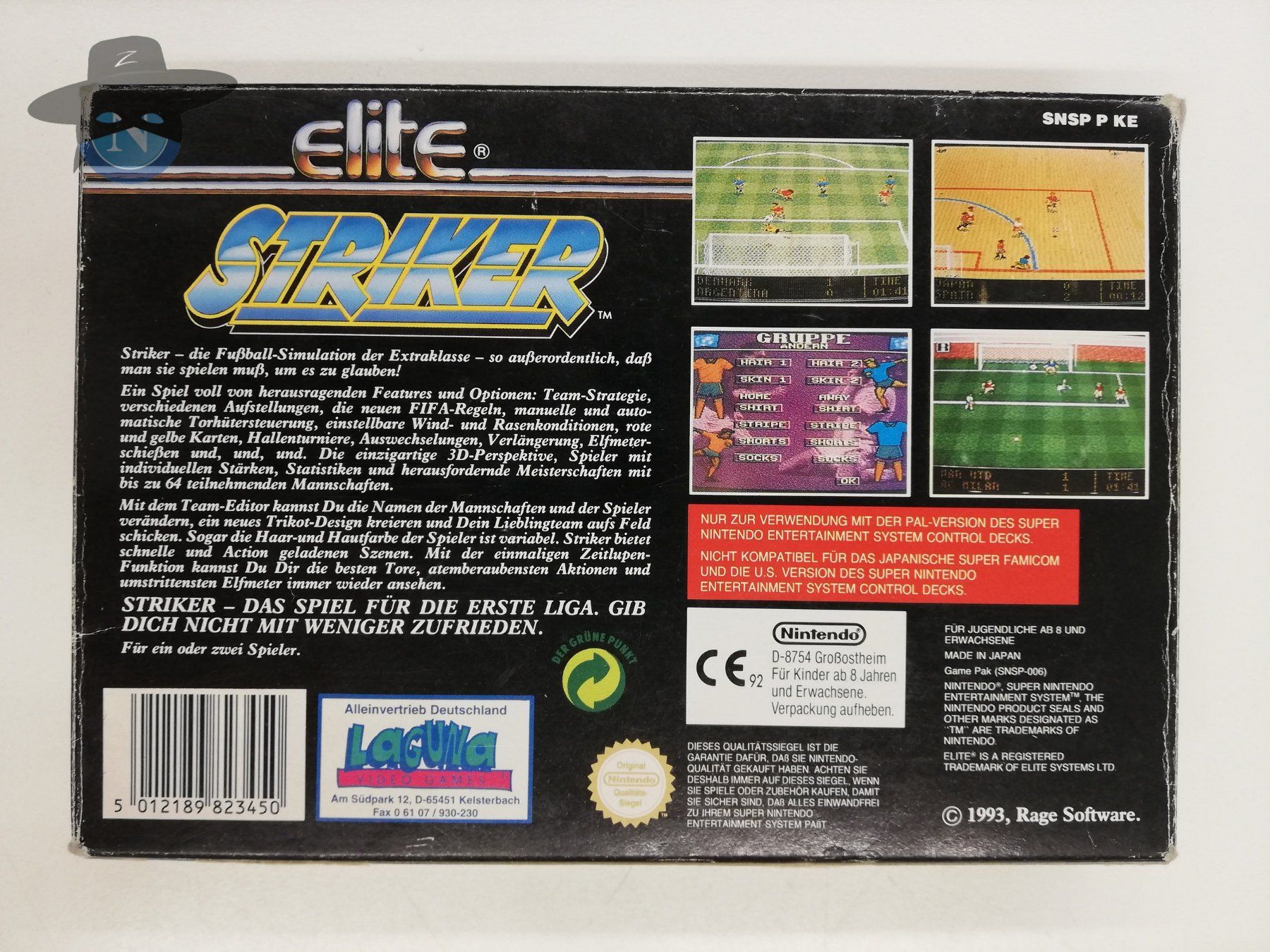 Nintendo Giochi: Striker / Super Nintendo SNES – Usato da St. Gallen venduto da zorro_dc 1