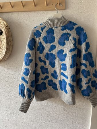 Wollpullover H&M Gr M Leoprint 