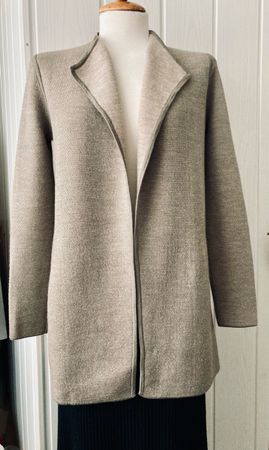 Talbots Strickjacke, Merinowolle, Beige, Gr. S/34/36 Top!