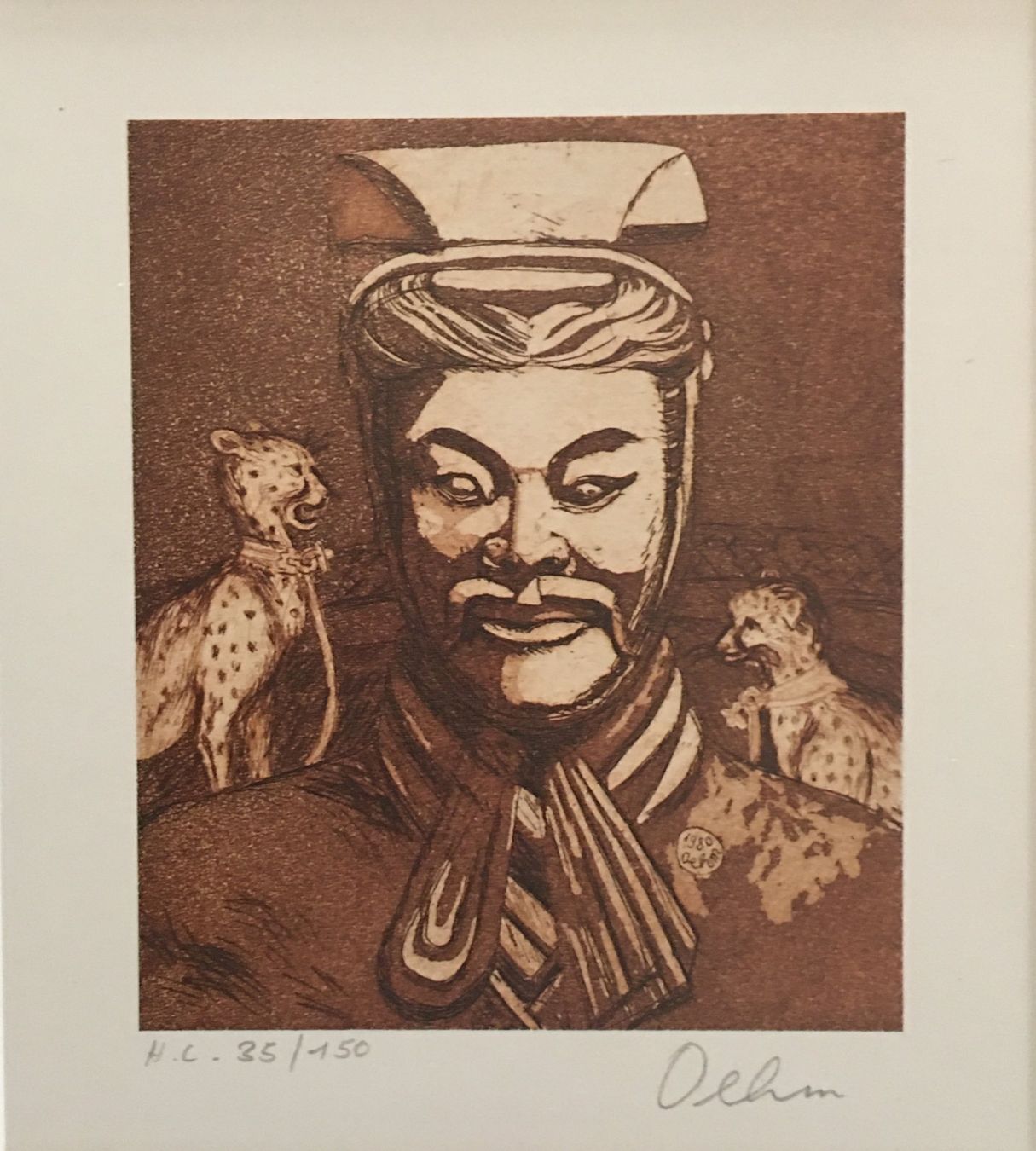 Grafiken & Lithographien: Gunda Oehm     "Portrait"   Lithographie – Gebraucht aus Nennigkofen von juhit 2