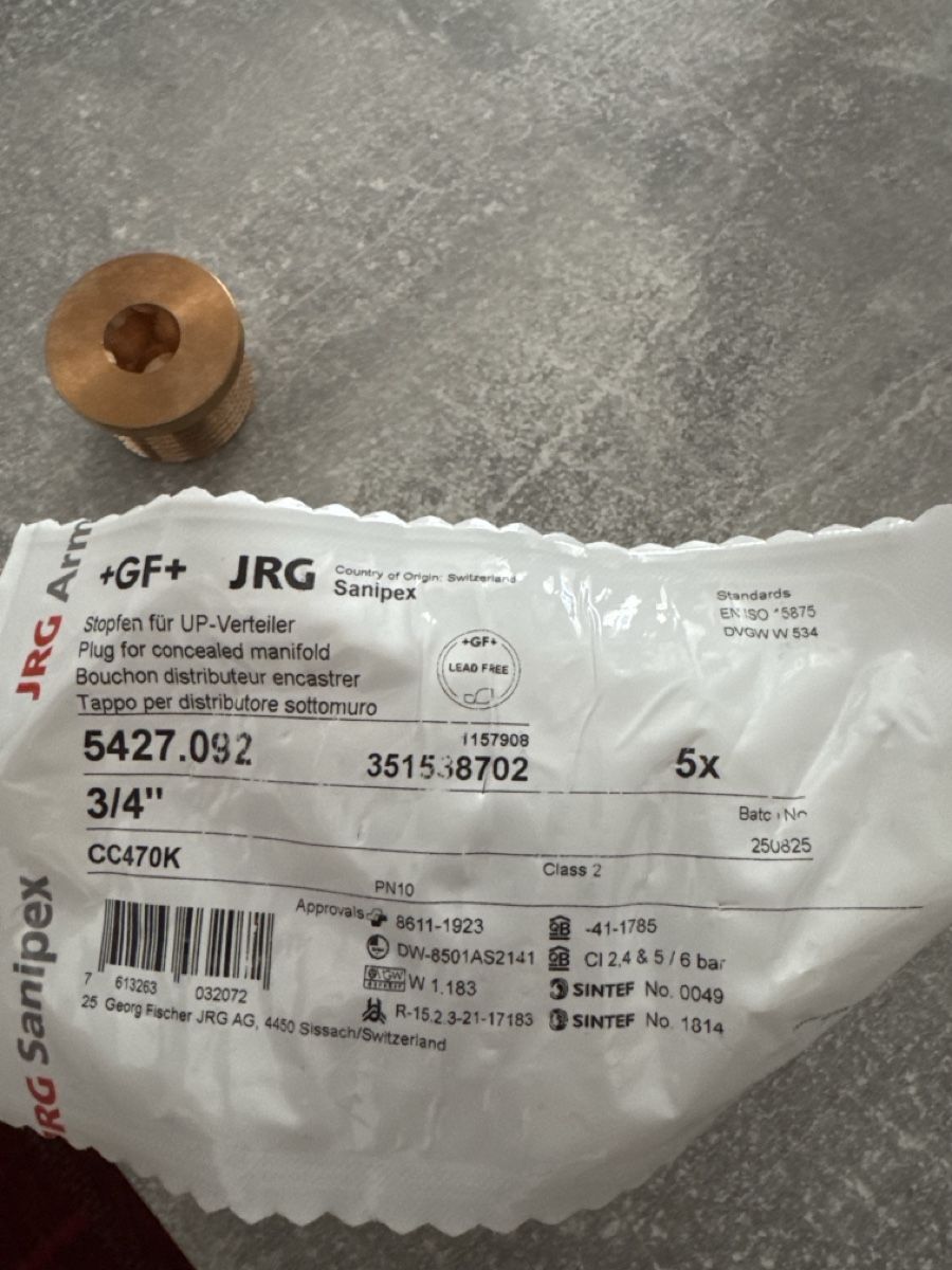 Alle Werkzeuge: Sanipex Stopfen – Neu und originalverpackt aus Thalwil von ato_72mt 1
