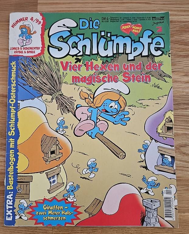 Fumetti: Die Schlümpfe Magazin Nr. 4/99 ? Bastei Jugend – Usato da Würenlingen venduto da grizzlyne1