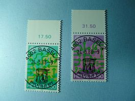 1988 Europa Ersttag Vollstempel 763- 764 4002 BASEL