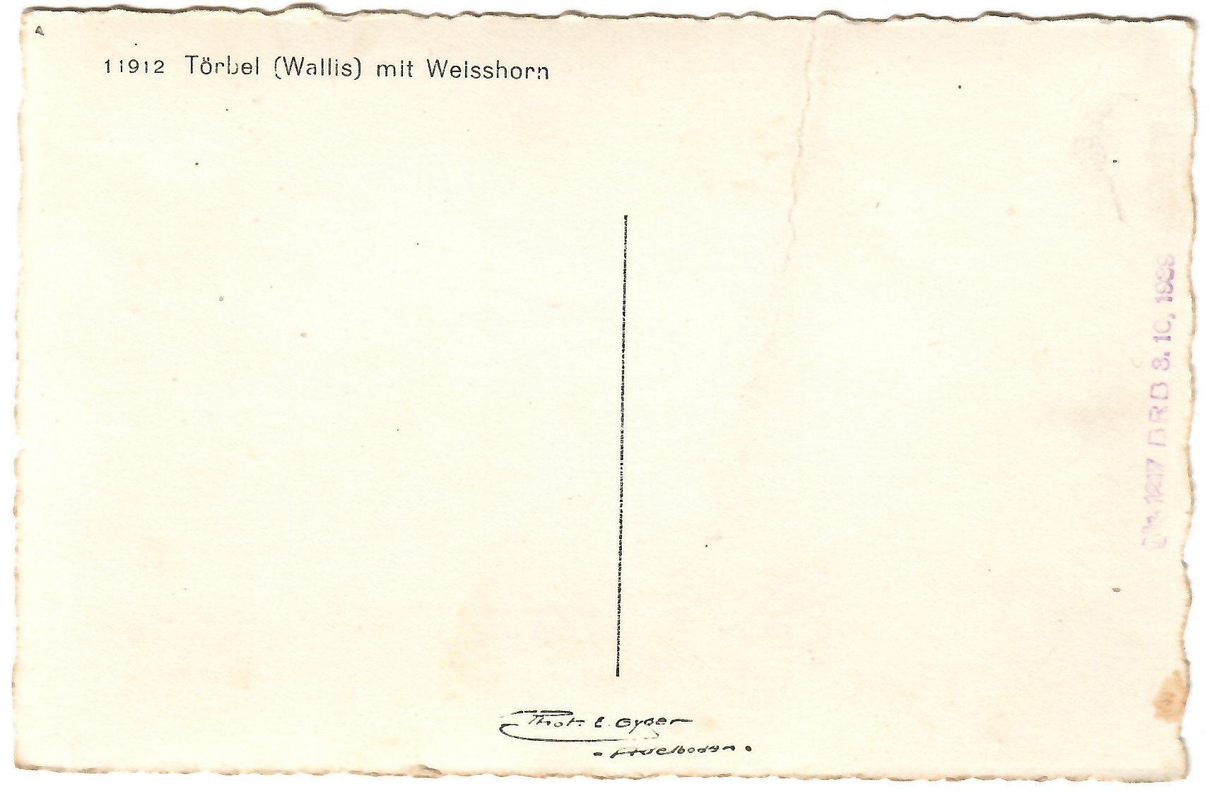 Cartes postales: Ansichtskarte  Törbel  (Wallis) – D'occasion à Kerns par etma3 1