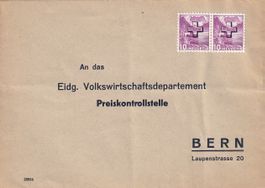 Mit Dienstmarken vorfrankierter Umschlag des EVP
