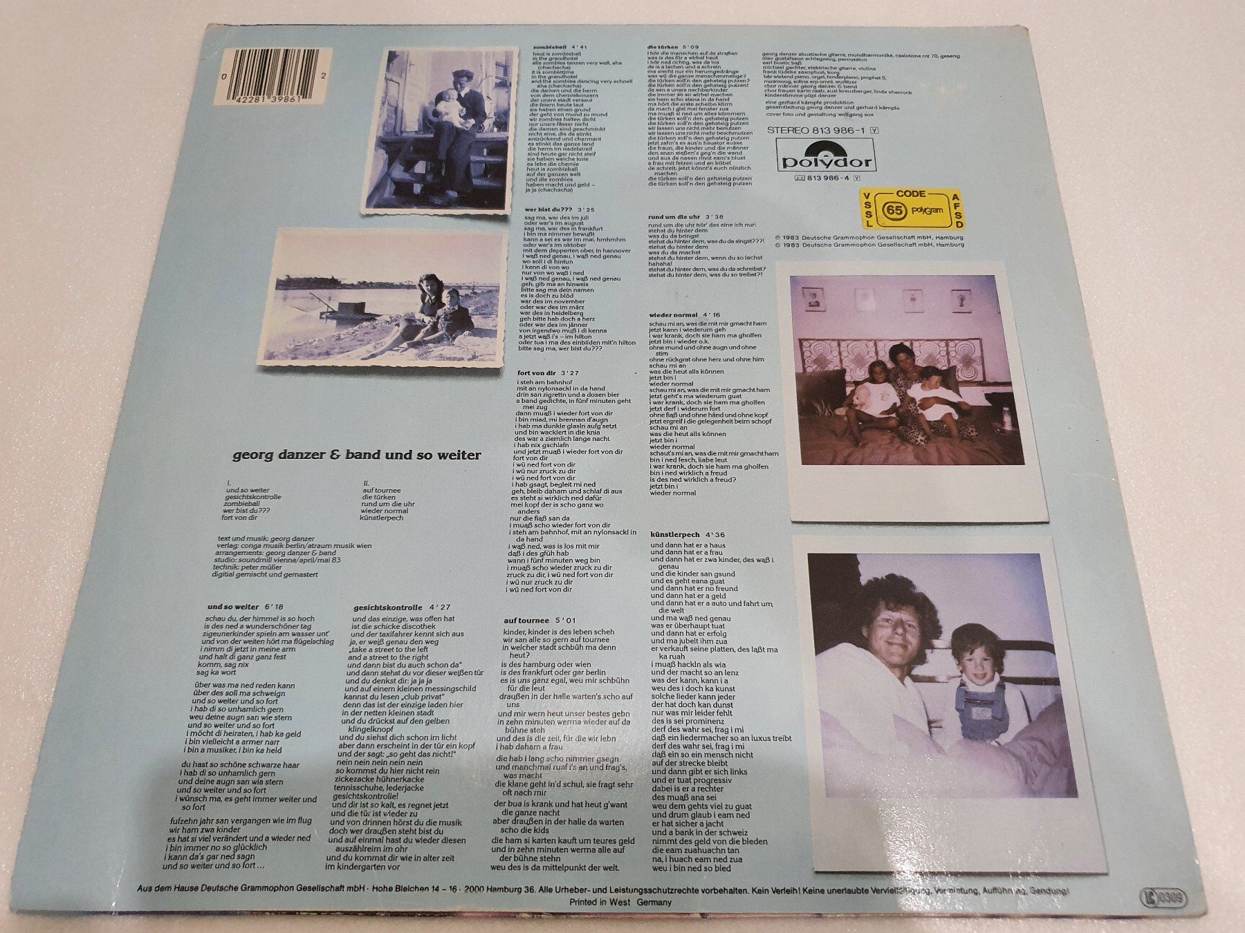 Dischi in vinile: Georg Danzer – Und So Weiter – Usato da Uster venduto da Vinyl-Leidenschaft 1