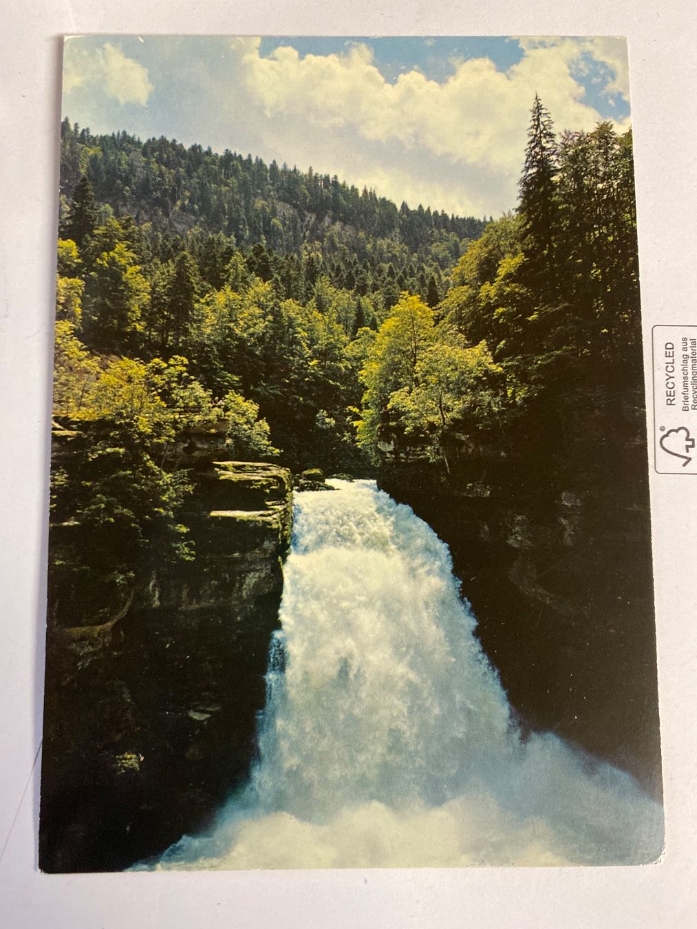 Cartoline postali: Carte postale - Saut du Doubs - Suisse – Usato da Le Brassus venduto da cinema13