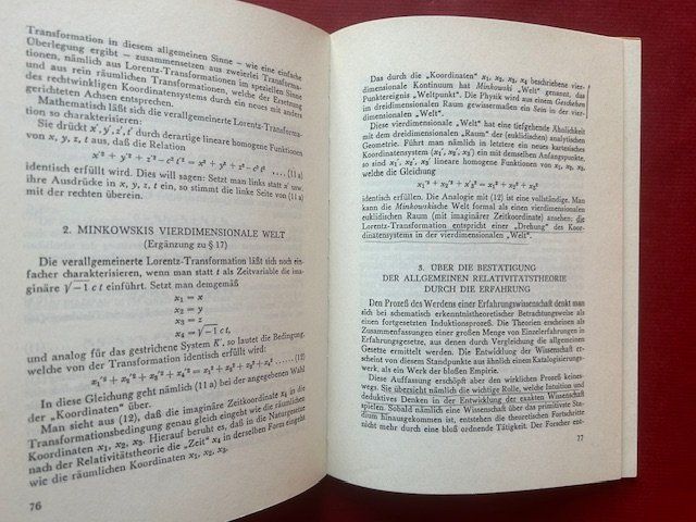 Libri: Albert Einstein, Relativitätstheorie, Vieweg 1965 – Usato da Bern venduto da oregonzwei 9