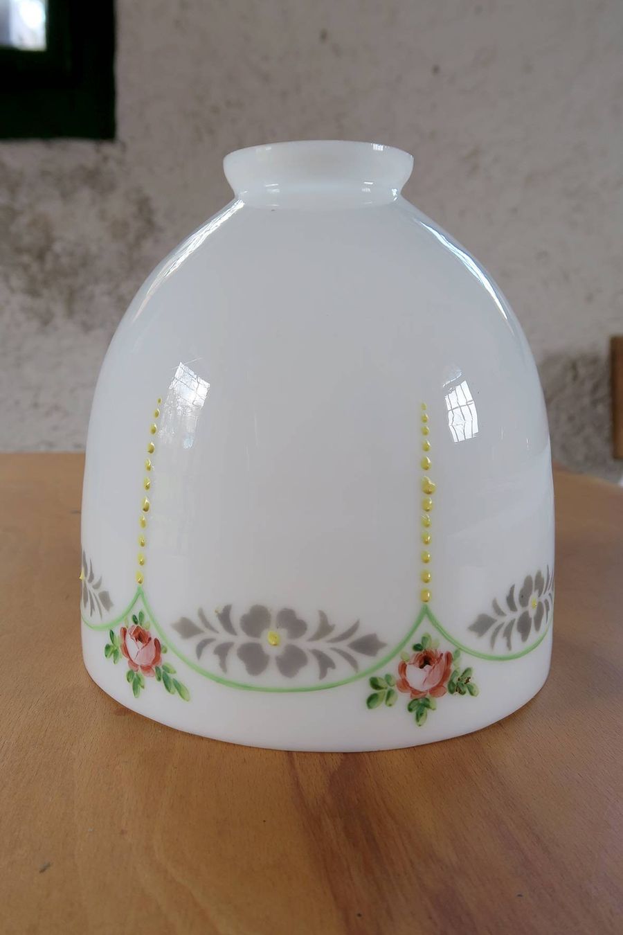 Lampenschirme: Jugendstil Lampenschirm handbemalt – Gebraucht aus Büren an der Aare von Cohs