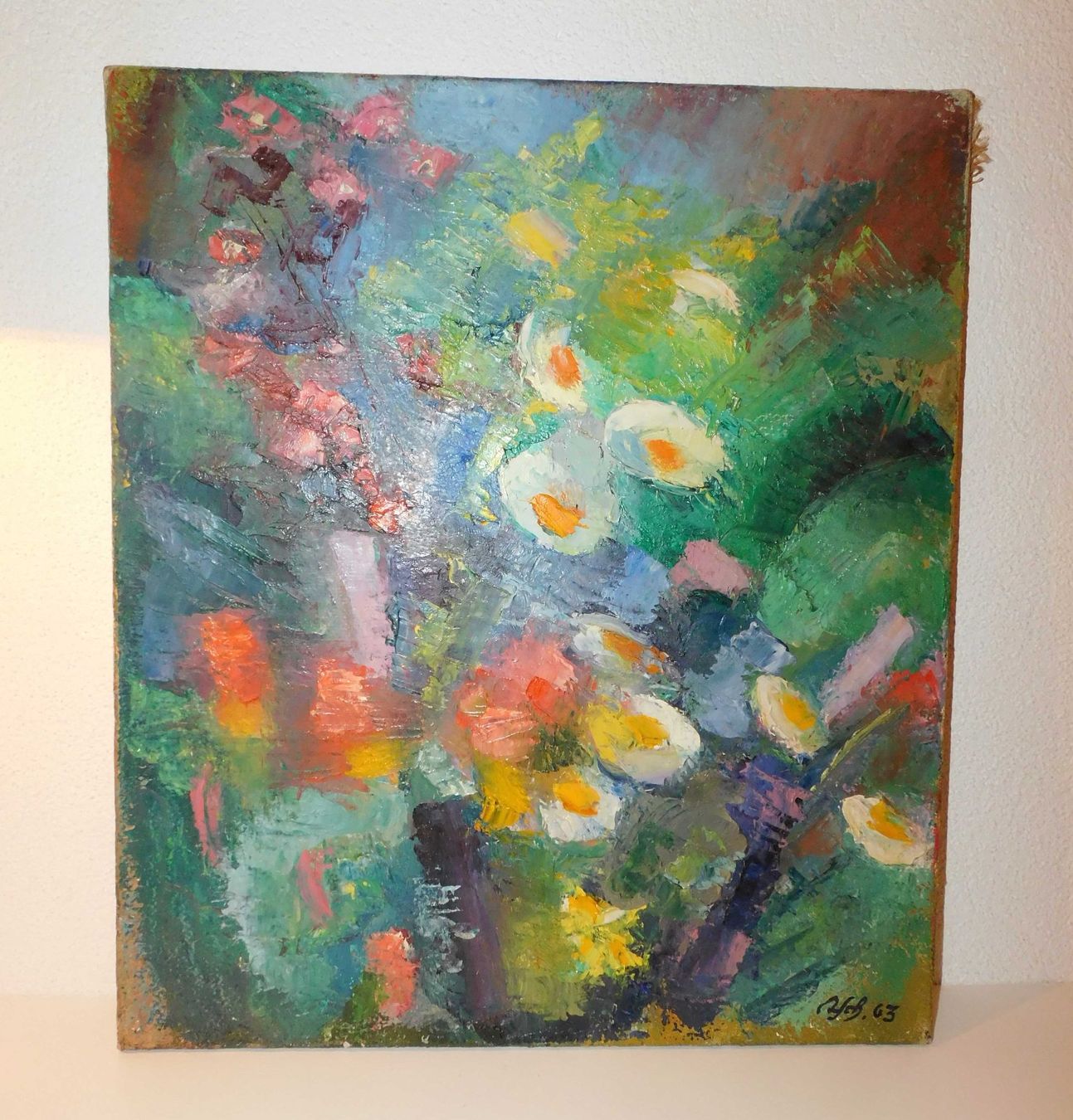 Dipinti: Kunst Ölgemälde abstrakt 1963   ohne Rahmen – Usato da Sursee venduto da 76 1