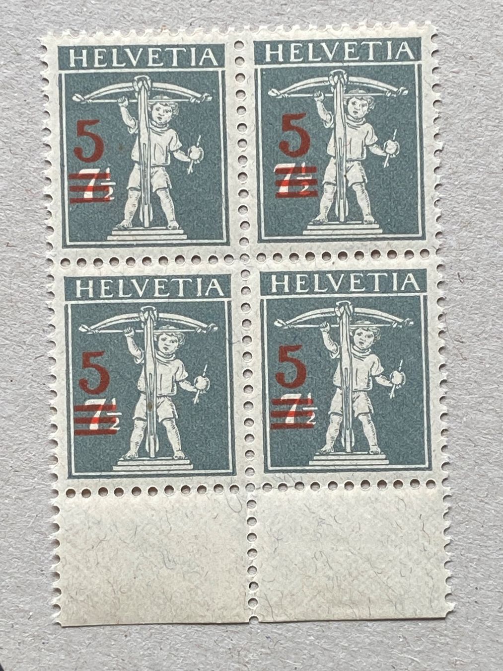 Tutti i francobolli: 148II, postfrisch, Viererblock – Usato da Aarau venduto da hilde47