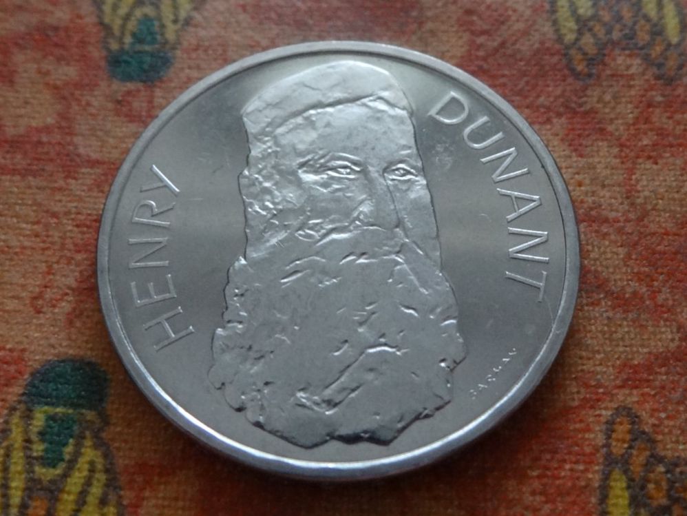 Tutti le monete: HENRY DUNANT  5 Franken 1978 – Usato da Romanel-sur-Lausanne venduto da Swift13