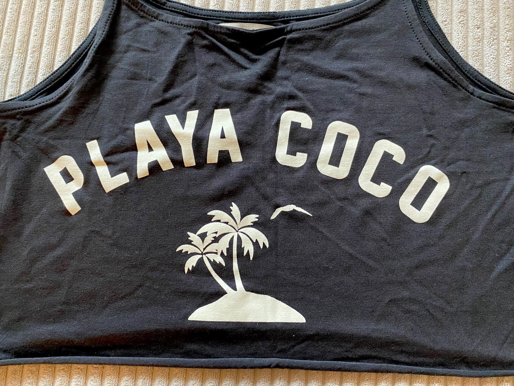 Pull&Bear Top: Pull&Bear Playa Coco Crop Top Shirt Trägertop Sommer Gr S – Usato da Langnau am Albis venduto da cynthia.jolene 1