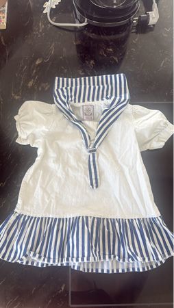 Sommerliches Matrosenkleid Grösse 92- Perfekt für den Sommer