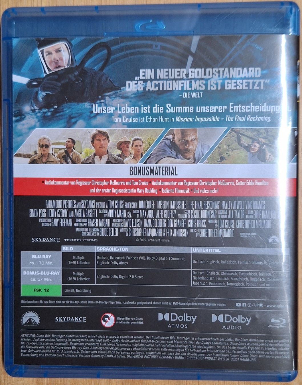 Tutti i DVDs: Mission Impossible - The Final Reckoning - Blu-ray  – Usato da Schmitten FR venduto da Sidewinder 1
