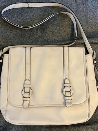 Sac Le Tanneur en cuir blanc/crème 