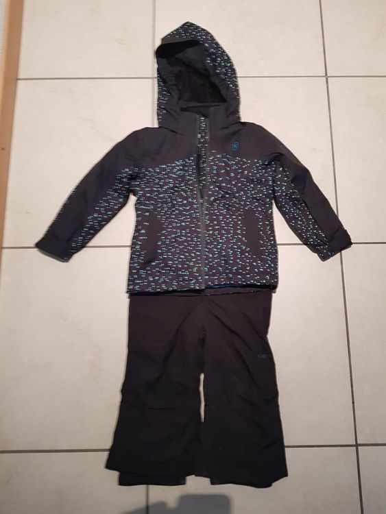 Combinaison De Ski Enfants 1-5 Ans - Ensemble Neige Chaud Doudoune Capuche Fourrure Amovible