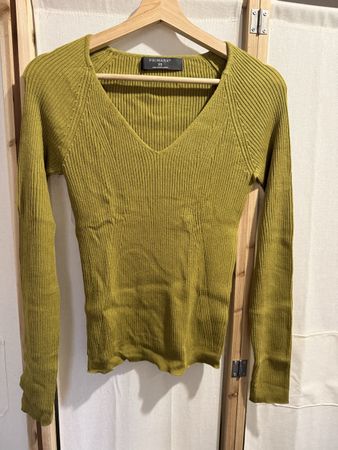 Damen Pullover Primark Rippstrick oliv Grösse XS neu