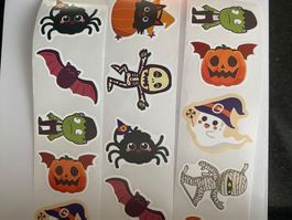 50x Halloween Kleberli
