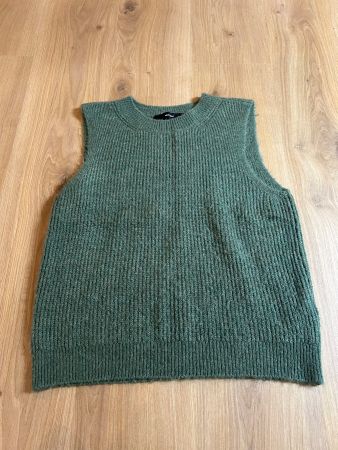 Gilet en laine vert vintage
