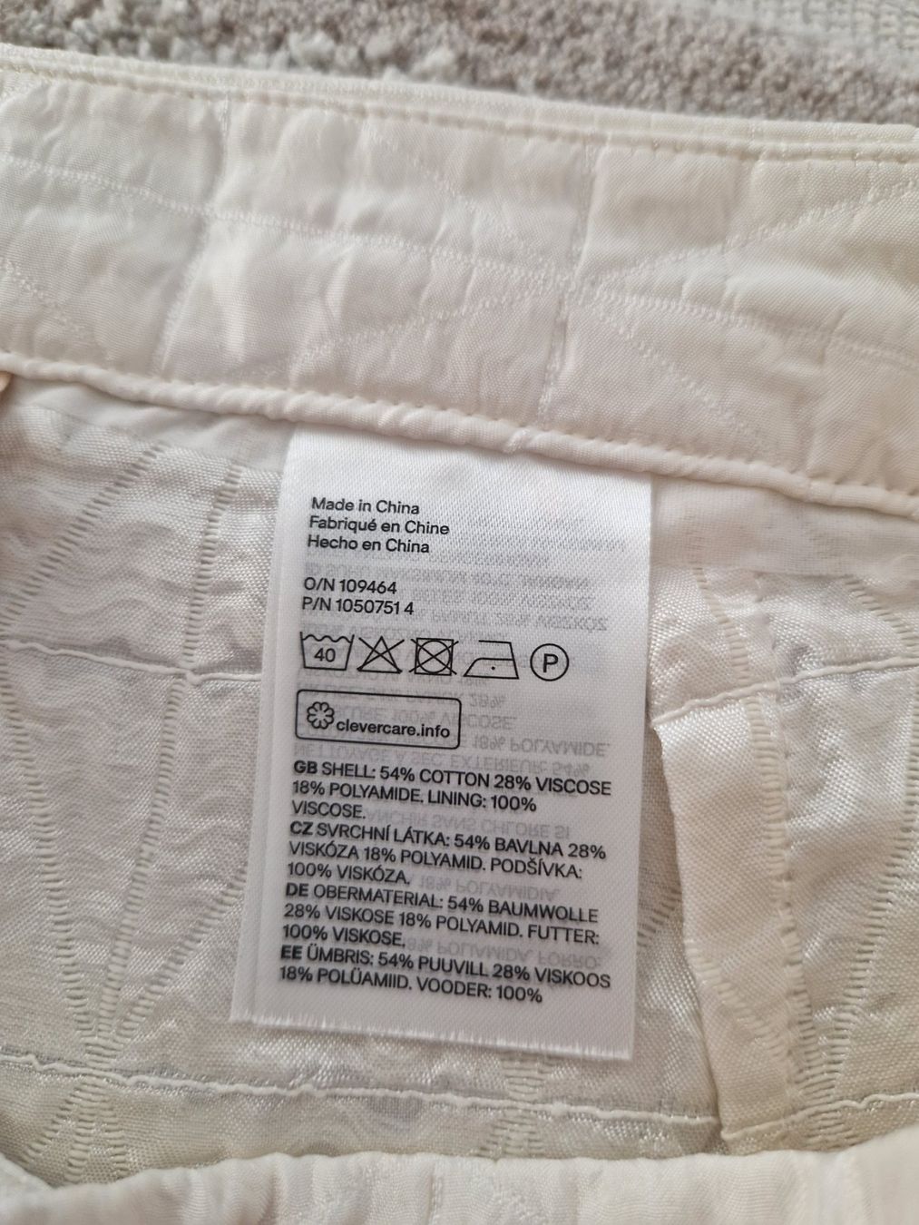 H&M Hosen: H&M gesteppte Hose Gr. 40 cremeweiss – Neu (gemäss Beschreibung) aus Erlinsbach SO von ULIKH 5