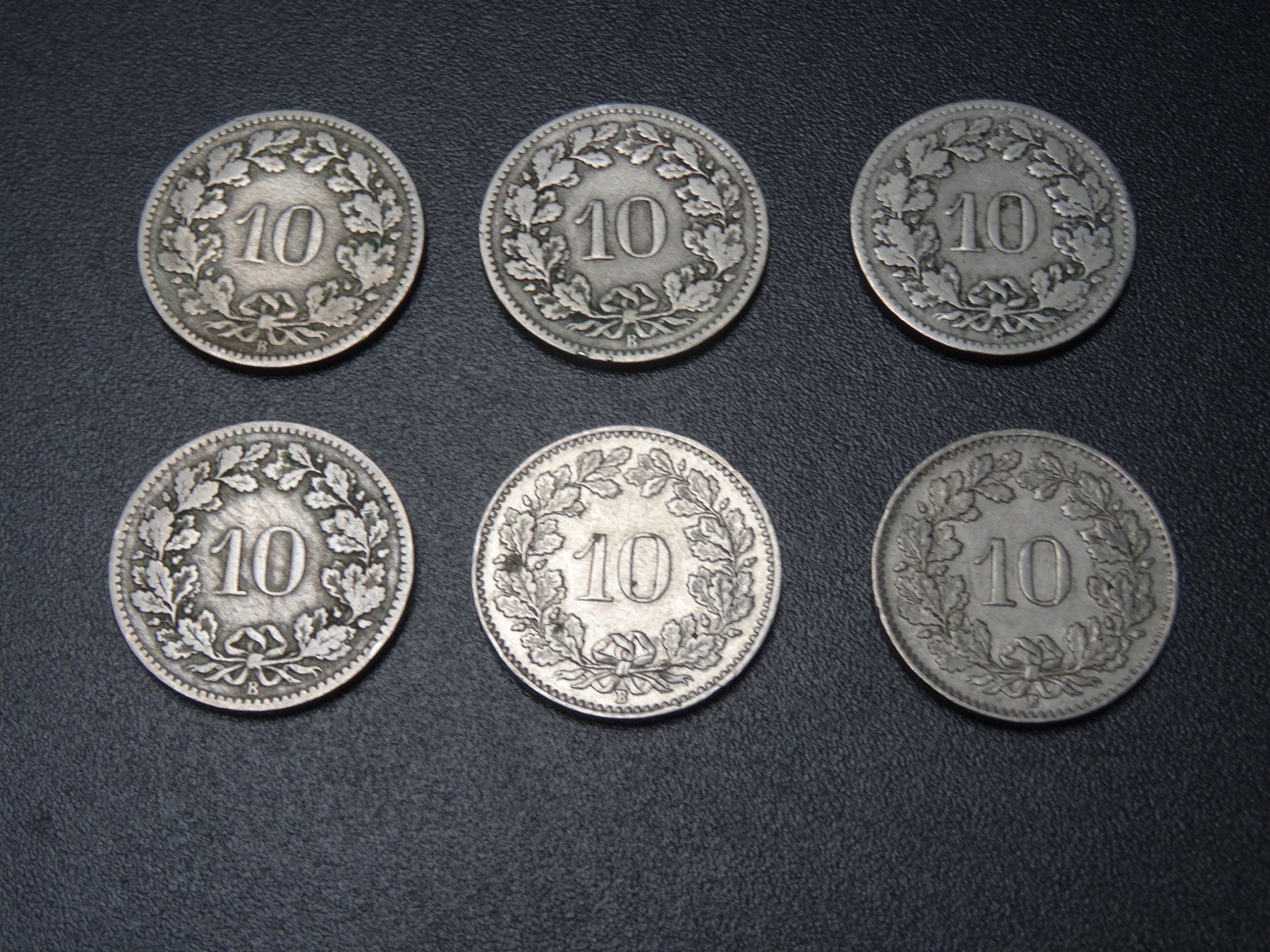 Tutti le monete: 6 x 10 Rappenstücke ab 3.-- – Usato da Lupfig venduto da Buerkli20 1