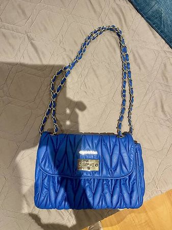 borsa blu elettrico